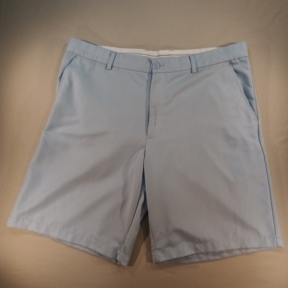 Greg Norman for Tasso Elba Golf Shorts Men's 38 Light Blue‎ Performance